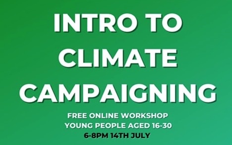introduction to climate campaigning by young friends of the earth scotland